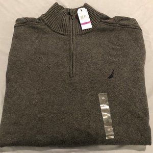 Mens Nautica Classic-Fit Quarter-Zip Sweater NWT